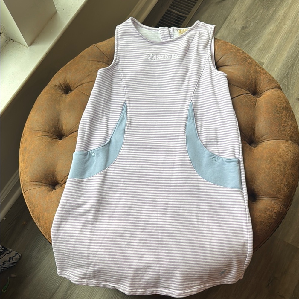 The Beaufort Bonnet Company Striped Sleeveless Dress with Pockets
